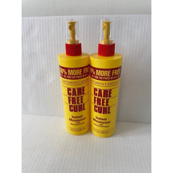 16oz SoftSheen Carson Care Free Hair Curl Instant Moisturizer Glycerine Lot of 2 - Picture 1 of 2